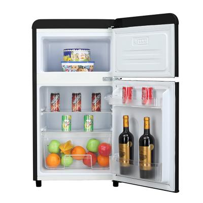 80L retro refrigerator custom home mini bar table top fridges and freezers