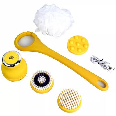 wholesale Electric waterproof automatic rotation cleaning hype simple mode various optional silicone bath brush