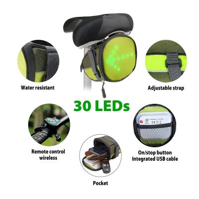 Ornii -  LED Signal Wireless Remote Controller Bike Saddle bag