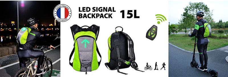 LED signage backpack