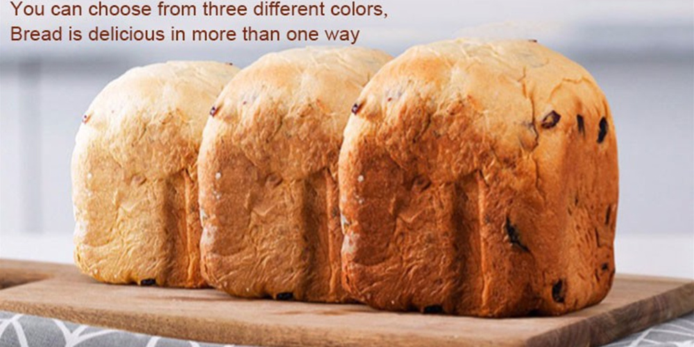 bread maker machine can choose 3 color to cook