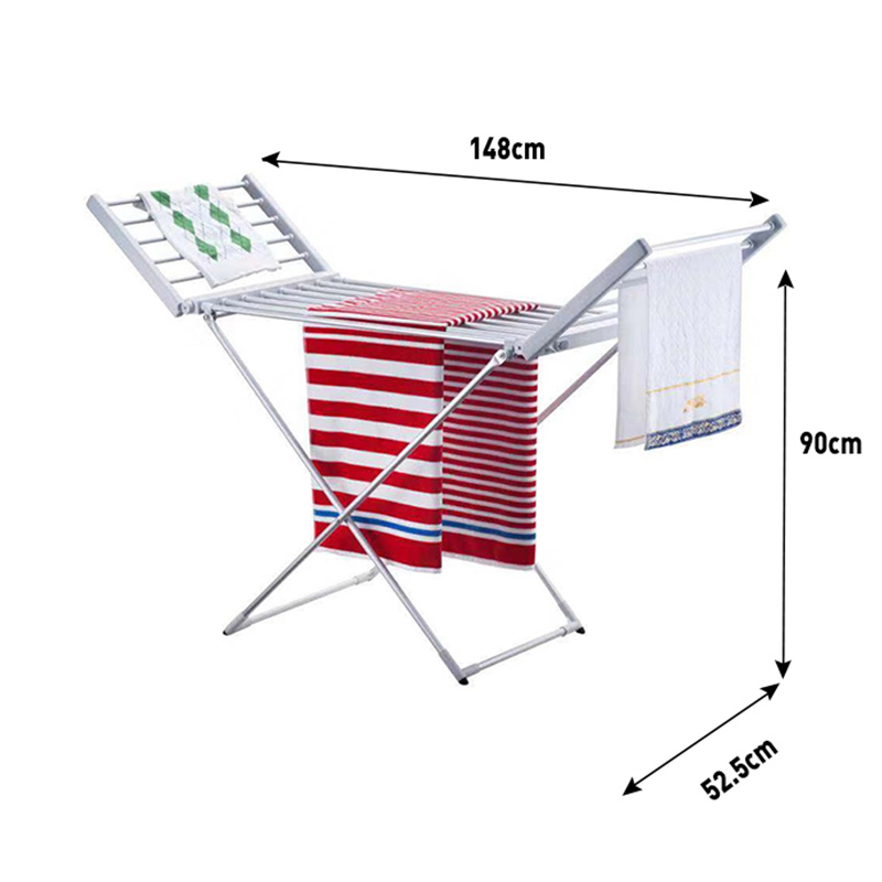 Foldable heated clothes dryer