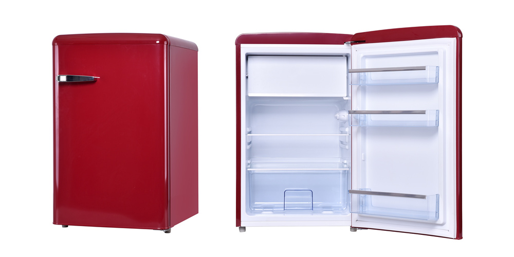 108L retro fridge and freezer