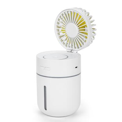 2 in 1 Hot Sale Humidifier Foldable Water Spray Fan Desktop Rechargeable Mini Fan