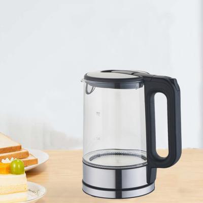 Simple Design 1.7L Home Appliance 2200W High Power Fast Boiling Healty Glass Electric Water Kettle With LED illumination