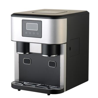 Home use countertop automatically ice cube maker and ice crusher maker LCD display ice maker with crusher