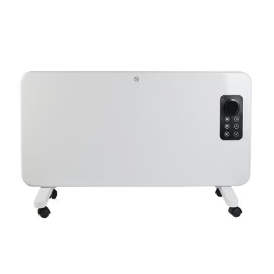 1000W High Quality Indoor Use Convector Heater Lively air-outlet glass panel electric heater with LED display 24H timer