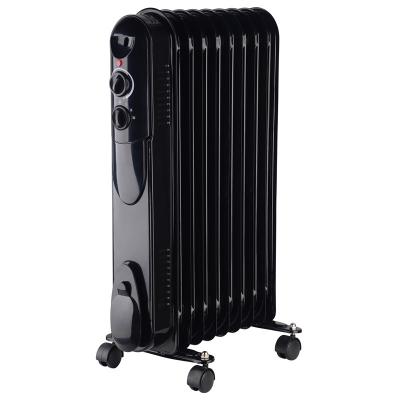 Freestanding Oil Filled Heater Portable Room Radiator Filled Oil Heaters Mechanical Adjustable Thermostat Heater
