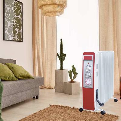 2500W Electric Thermal Oil Filled Radiator Heater, Electric Mini Room Heaters Oil Filled Portable Radiator Heater