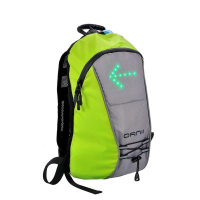15L LED Backpack with Direction Indicator Waterproof Safety Light LED Turn Signal Bike for Cycling at Night