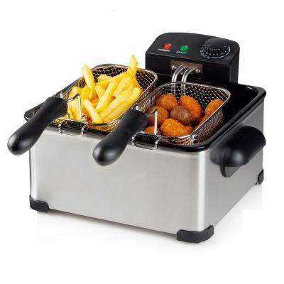 4L Electric Fryer Electric Skewer Fryer Electric Deep Fryer Fried Chicken For Home Kitchen Cookware