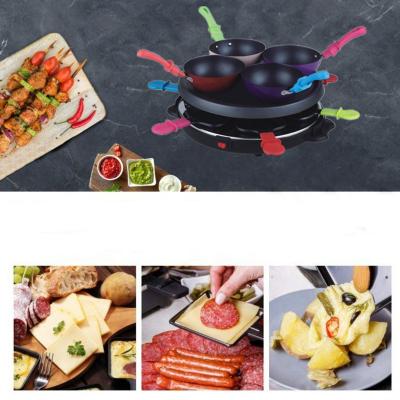 800W Round detachable non-stick electric bbq grill 6 people grill suitable for family use or party