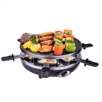 3 in 1 Raclette grills 6 persons raclette grill indoor electrical griddle bbq cheese raclette grill electric grill