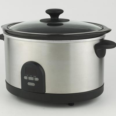5.5L high quality slow cooker oval digital slow cooker	Mini Slow Cooker Removable ceramic pot