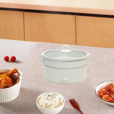 6L High quality oval slow cooker round shape electric slow cooker with removable ceramic pot