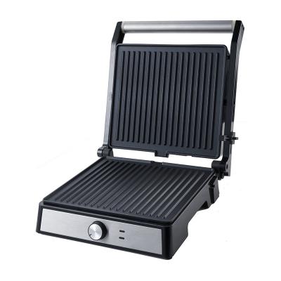 90° and 180° open press grill Stainless Steel meat grill non-stick electric bbq Grill  sandwich press panini grill