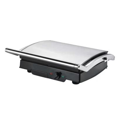 Household Stainless Steel Non Stick Plate Electric Contact Grill Press Grill Machine With Adjustable Temperature Control