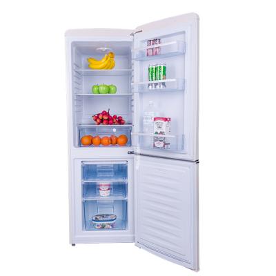2022 Hot Sale 208 Liters Foam Door colorful Compressor home Retro (drink & ice cream) refrigerator Fridge freezer