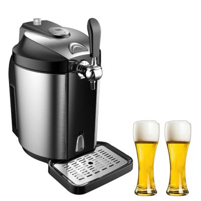 Fresh & Cold electric drinking cooler Beer Dispenser beer cooling maker Portable Draft Beer Dispenser for canned beer universal 5L keg and Heineken keg