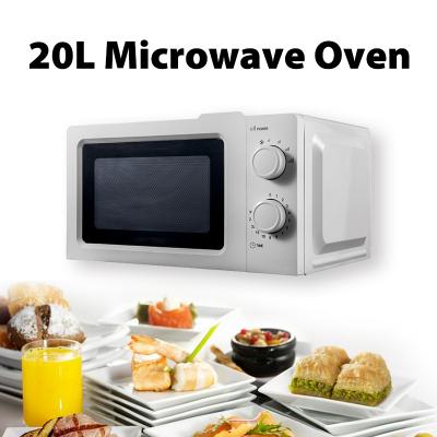 20L 700W Mechanical Microwave Oven 6 Power Levels for household