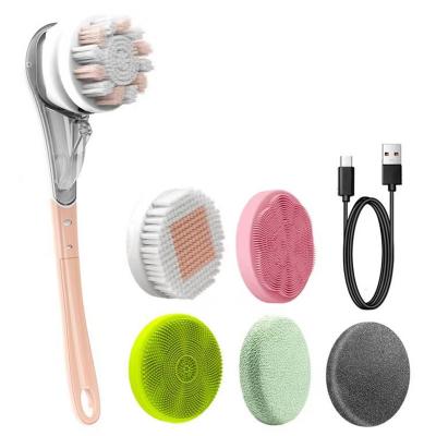 5 in 1 face machine electric facial brush body brush cleaner